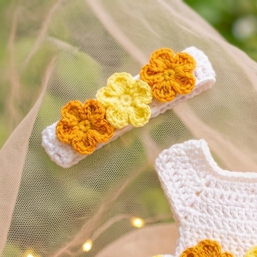 Close-up of the matching headband