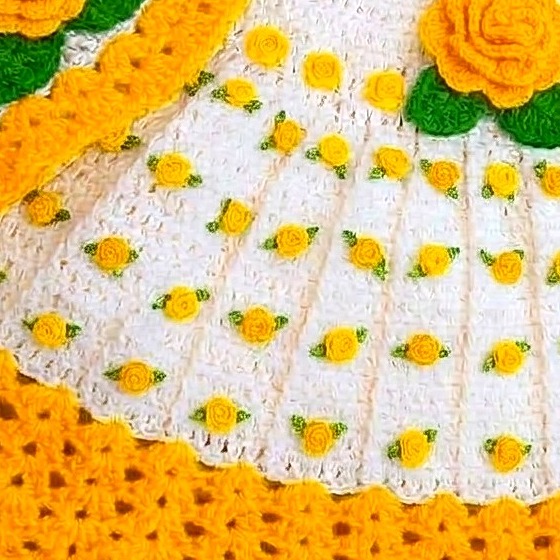 Close-up of the dotted pattern