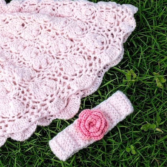 Close-up of the matching headband